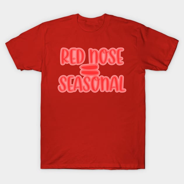 Red Nose = seasonal T-Shirt by Jokertoons